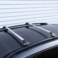 Oval Aluminium Silver Roof Bars to fit Volkswagen Golf Estate Mk.7 2013 - 2020 (Open Roof Rails)