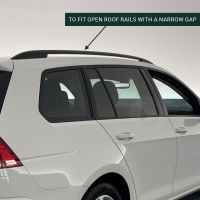 Pro Wing Silver Aluminium Roof Bars to fit Volkswagen Sharan 2010 - 2021 (Open Roof Rails)