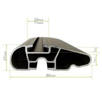 Pro Wing Black Aluminium Roof Bars to fit Volkswagen Tiguan Mk.1 2007 - 2016 (Non Roof Rails, SUV)