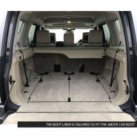 Tailored Black Boot Liner to fit Land Rover Discovery 4 2009 - 2016 (Long Mat)