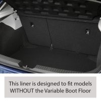 Tailored Black Boot Liner to fit Seat Leon Hatchback (5 Door) Mk.3 2013 - 2020 (without Variable Boot Floor)