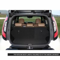 Tailored Black Boot Liner to fit Kia Soul Mk.2 2014 - 2018 (with Raised Boot Floor)