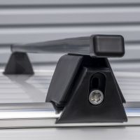 Hilo Square Steel Roof Bars to fit Audi A4 Avant (B8) 2008 - 2015 (Closed Roof Rails)