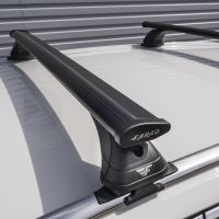 Pro Wing Black Aluminium Roof Bars to fit Vauxhall Grandland 2017 - 2023 (Closed Roof Rails)