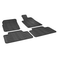 Tailored Black Rubber 4 Piece Floor Mat Set to fit Jeep Grand Cherokee (WK2) 2015 - 2019