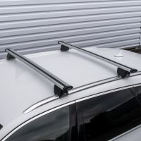Hilo Wing Silver Aluminium Roof Bars to fit Audi Q8 2018 - 2024 (Closed Roof Rails)