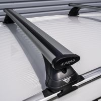 Pro Wing Silver Aluminium Roof Bars to fit Fiat Panda Mk.2 2012 - 2023 (Closed Roof Rails)