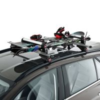 Car Ski Rack and Snowboard Carrier - Angled Mount Roof Bar Attachment (Carry up to 4 Skis)