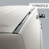 SquareBar Evo Steel Roof Bars to fit Volkswagen Transporter T5 2003 - 2015 (T-Profile Roof)
