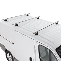 Aluminium 3 Bar Roof Rack for Nissan Primastar (SWB) L1 (Low Roof) H1 2002 - 2015 (150Kg Load Limit)