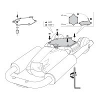 881 T-Track Adaptor for Hull-a-Port Kayak Carrier