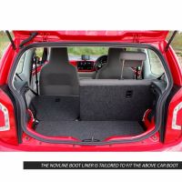 Tailored Black Boot Liner to fit Volkswagen UP! 2012 - 2022 (with Raised Boot Floor)