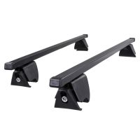 Hilo Square Steel Roof Bars to fit Volvo V70 Mk.2 2000 - 2007 (Open Roof Rails)