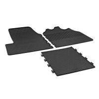 Tailored Black Rubber 3 Piece Floor Mat Set to fit Citroen Relay Van Mk.3/4 (Manual) 2014 - 2023