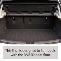 Tailored Black Boot Liner to fit Vauxhall Astra Hatchback (K) Mk.7 2016 - 2021 (with Raised Boot Floor)