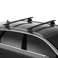 Black WingBar Evo Aluminium Roof Bars to fit Ford Mondeo Estate Mk.5 2014 - 2022 (Closed Roof Rails)