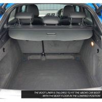 Tailored Black Boot Liner to fit Audi Q3 Mk.1 2011 - 2018 (with Lowered Boot Floor)