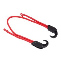 Single Red Bungee Cord with Adjustable Hook 25-100cm x 9mm