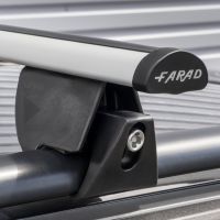 Hilo Aero Silver Aluminium Roof Bars to fit Volvo V50 2004 - 2012 (Open Roof Rails)