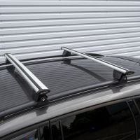 Hilo Wing Silver Aluminium Roof Bars to fit Citroen Grand C4 Picasso Mk.1 2007 - 2013 (Open Roof Rails)