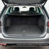 Tailored Black Boot Liner to fit Volkswagen Passat Estate Mk.8 2015 - 2022