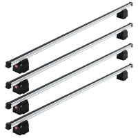 Aluminium 4 Bar Roof Rack for Vauxhall Movano (XLWB) L4 (High Roof) H2 2010 - 2017 (200Kg Load Limit)