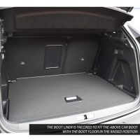Tailored Black Boot Liner to fit Peugeot 3008 Mk.2 (Excl. Hybrid) 2017 - 2022 (with Raised Boot Floor)
