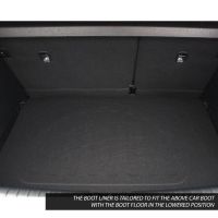 Tailored Black Boot Liner to fit Kia Stonic 2017 - 2023 (with Lowered Non-Variable Boot Floor)