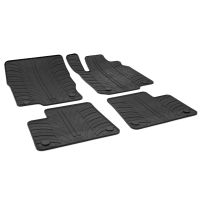 Tailored Black Rubber 4 Piece Floor Mat Set to fit Mercedes GLE Coupe (C292) 2015 - 2021