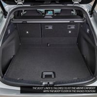 Tailored Black Boot Liner to fit Toyota Corolla Touring Sports 2019 - 2024 (with Raised Boot Floor)