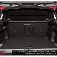 Tailored Black Boot Liner to fit Vauxhall Grandland X 2017 - 2022 (with Raised Boot Floor)