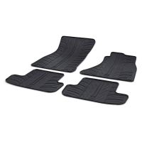 Tailored Black Rubber 4 Piece Floor Mat Set to fit Audi A5 & S5 Coupe (2 Door) (B8) 2007 - 2016