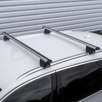 Hilo Aero Silver Aluminium Roof Bars to fit Fiat Tipo SW Estate 2016 - 2022 (Closed Roof Rails)