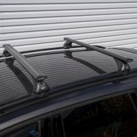 Pro Wing Black Aluminium Roof Bars to fit Jeep Renegade (BU) 2015 - 2023 (Open Roof Rails)