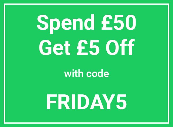 Spend £50 Get £5 Off with code BF5